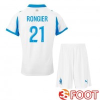 Maillot De Foot Marseille OM (RONGIER 21) Enfant Domicile Blanc 2025/2026