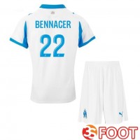Maillot De Foot Marseille OM (BENNACER 22) Enfant Domicile Blanc 2025/2026