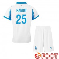 Maillot De Foot Marseille OM (RABIOT 25) Enfant Domicile Blanc 2025/2026