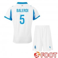 Maillot De Foot Marseille OM (BALERDI 5) Enfant Domicile Blanc 2025/2026