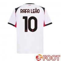 Maillot De Foot AC Milan (Rafa Leão 10) Exterieur Blanc 2025/2026