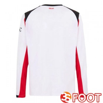 Maillot De Foot AC Milan Exterieur Manche longue Blanc 2025/2026
