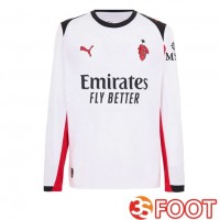 Maillot De Foot AC Milan Exterieur Manche longue Blanc 2025/2026