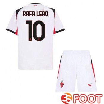 Maillot De Foot AC Milan (Rafa Leão 10) Enfant Exterieur Blanc 2025/2026