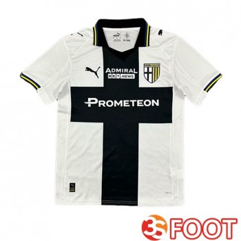 Maillot De Foot Parma Calcio Domicile Blanc Noir 2025/2026