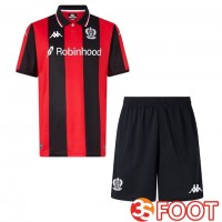 Maillot De Foot OGC Nice Enfant Domicile Rouge Noir 2025/2026