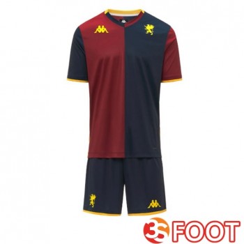 Maillot De Foot Genoa CFC Enfant Domicile Rouge Bleu Royal 2025/2026