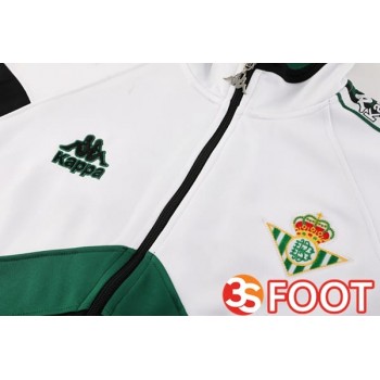 Ensemble Survetement De Foot - Veste Real Betis Blanc Vert 2025/2026