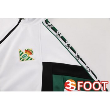 Ensemble Survetement De Foot - Veste Real Betis Blanc Vert 2025/2026