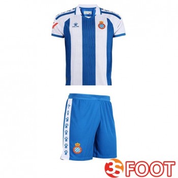 Maillot De Foot RCD Espanyol Enfant Domicile Bleu Blanc 2025/2026