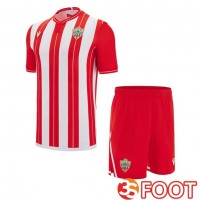 Maillot De Foot UD Almeria Enfant Domicile Rouge Blanc 2025/2026