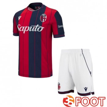 Maillot De Foot Bologne Enfant Domicile Rouge Bleu Royal 2025/2026