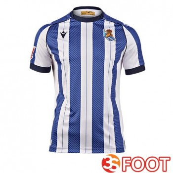 Maillot De Foot Real Sociedad Domicile Bleu Blanc 2025/2026