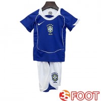 Maillot De Foot Bresil Retro Enfant Exterieur 2004