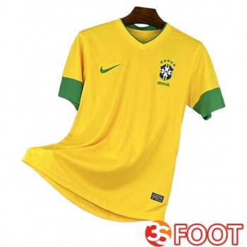 Maillot De Foot Bresil Retro Enfant Domicile 2012 2013