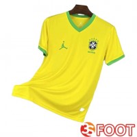 Maillot Equipe Foot Bresil Jordan Special Edition Jaune 2025 2026