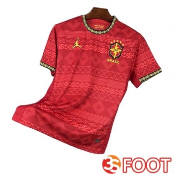Maillot Equipe Foot Bresil Special Edition Rouge 2025 2026