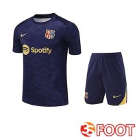 Ensemble Training T-Shirts FC Barcelone Enfant Bleu Royal 2025 2026