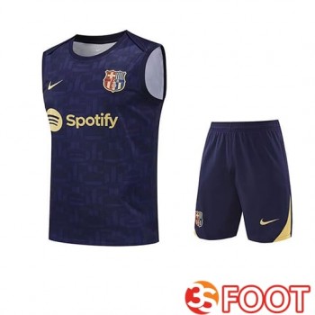 Ensemble Training Debardeur FC Barcelone Enfant Bleu Royal 2025 2026