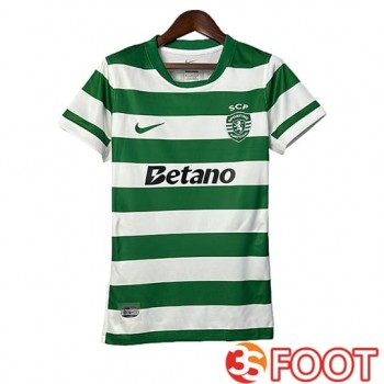 Maillot De Foot Sporting Femme Domicile 2025 2026