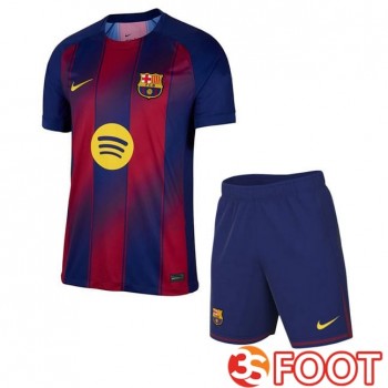 Maillot De Foot FC Barcelone Enfant Domicile Bleu Rouge 2025/2026
