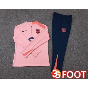 Ensemble Survetement De Foot FC Barcelone Rose 2025/2026