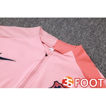 Ensemble Survetement De Foot FC Barcelone Rose 2025/2026