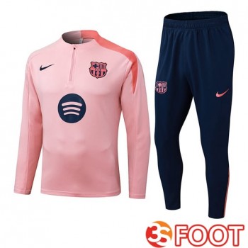 Ensemble Survetement De Foot FC Barcelone Rose 2025/2026