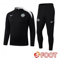 Ensemble Survetement De Foot FC Chelsea Noir 2025/2026