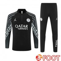Ensemble Survetement De Foot Jordan Paris PSG Noir 2025/2026