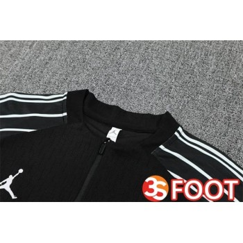 Ensemble Survetement De Foot Jordan Paris PSG Noir 2025/2026