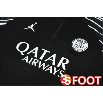 Ensemble Survetement De Foot Jordan Paris PSG Noir 2025/2026