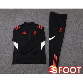 Ensemble Survetement De Foot - Veste FC Liverpool Noir 2025/2026