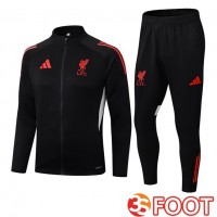 Ensemble Survetement De Foot - Veste FC Liverpool Noir 2025/2026