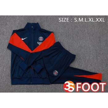 Ensemble Survetement De Foot - Veste Jordan Paris PSG Bleu Royal 2025/2026