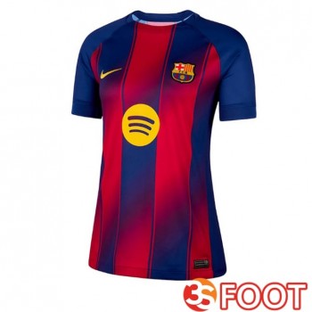 Maillot De Foot FC Barcelone Femme Domicile Bleu Rouge 2025/2026