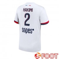 Maillot De Foot Paris PSG (Hakimi 2) Exterieur Blanc 2025/2026
