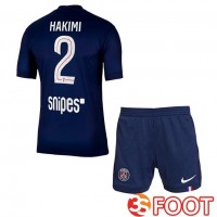 Maillot De Foot Paris PSG (Hakimi 2) Enfant Domicile Bleu Royal 2025/2026