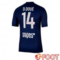 Maillot De Foot Paris PSG (D. Doué 14) Domicile Bleu Royal 2025/2026
