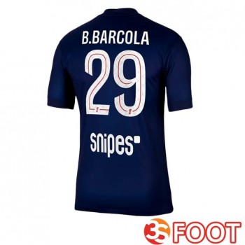 Maillot De Foot Paris PSG (B.Barcola 29) Domicile Bleu Royal 2025/2026
