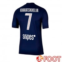 Maillot De Foot Paris PSG (Kvaratskhelia 7) Domicile Bleu Royal 2025/2026
