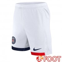 Short De Foot Paris PSG Exterieur Blanc 2025/2026