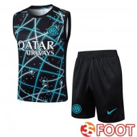 Gilet Foot Inter Milan + Shorts Noir Bleu 2025/2026