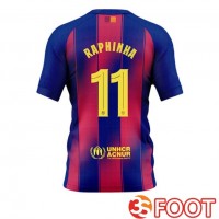 Maillot De Foot FC Barcelone (RAPHINHA 11) Domicile Bleu Rouge 2025/2026