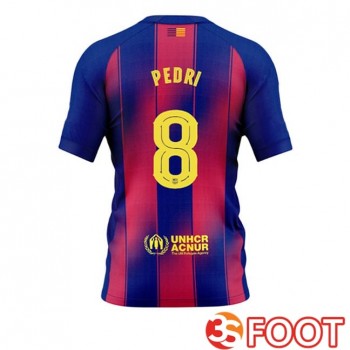 Maillot De Foot FC Barcelone (PEDRI 8) Domicile Bleu Rouge 2025/2026