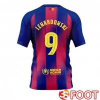Maillot De Foot FC Barcelone (LEWANDOWSKI 9) Domicile Bleu Rouge 2025/2026
