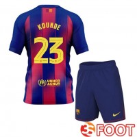 Maillot De Foot FC Barcelone (KOUNDE 23) Enfant Domicile Bleu Rouge 2025/2026