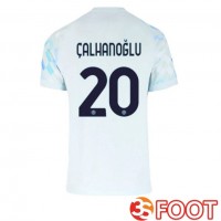 Maillot De Foot Inter Milan (ÇALHANOĞLU 20) Exterieur Blanc Bleu 2025/2026