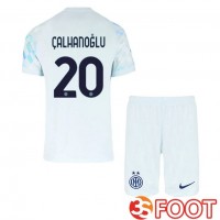Maillot De Foot Inter Milan (ÇALHANOĞLU 20) Enfant Exterieur Blanc Bleu 2025/2026 Maillot De Foot Inter Milan (ÇALHANOĞLU 20) Enfant Exterieur Blanc Bleu 2025/2026
