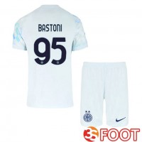 Maillot De Foot Inter Milan (BASTONI 95) Enfant Exterieur Blanc Bleu 2025/2026 Maillot De Foot Inter Milan (BASTONI 95) Enfant Exterieur Blanc Bleu 2025/2026